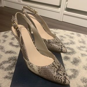 Cole Haan snakeskin pumps
